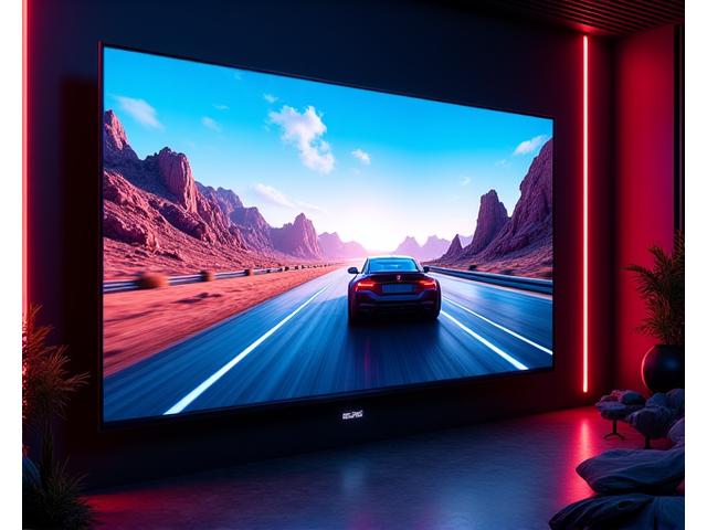 4K HDR özellikli büyük ekran televizyon