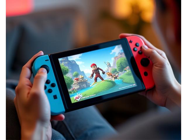 Nintendo Switch OLED konsolu ve Joy-Con kontrolcüleri